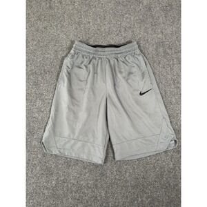 Nike Shorts Adult Small Gray Drawstring Lightweight Running Gym Dri Fit Mens 10"